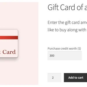 Store Credit / Gift Certificate